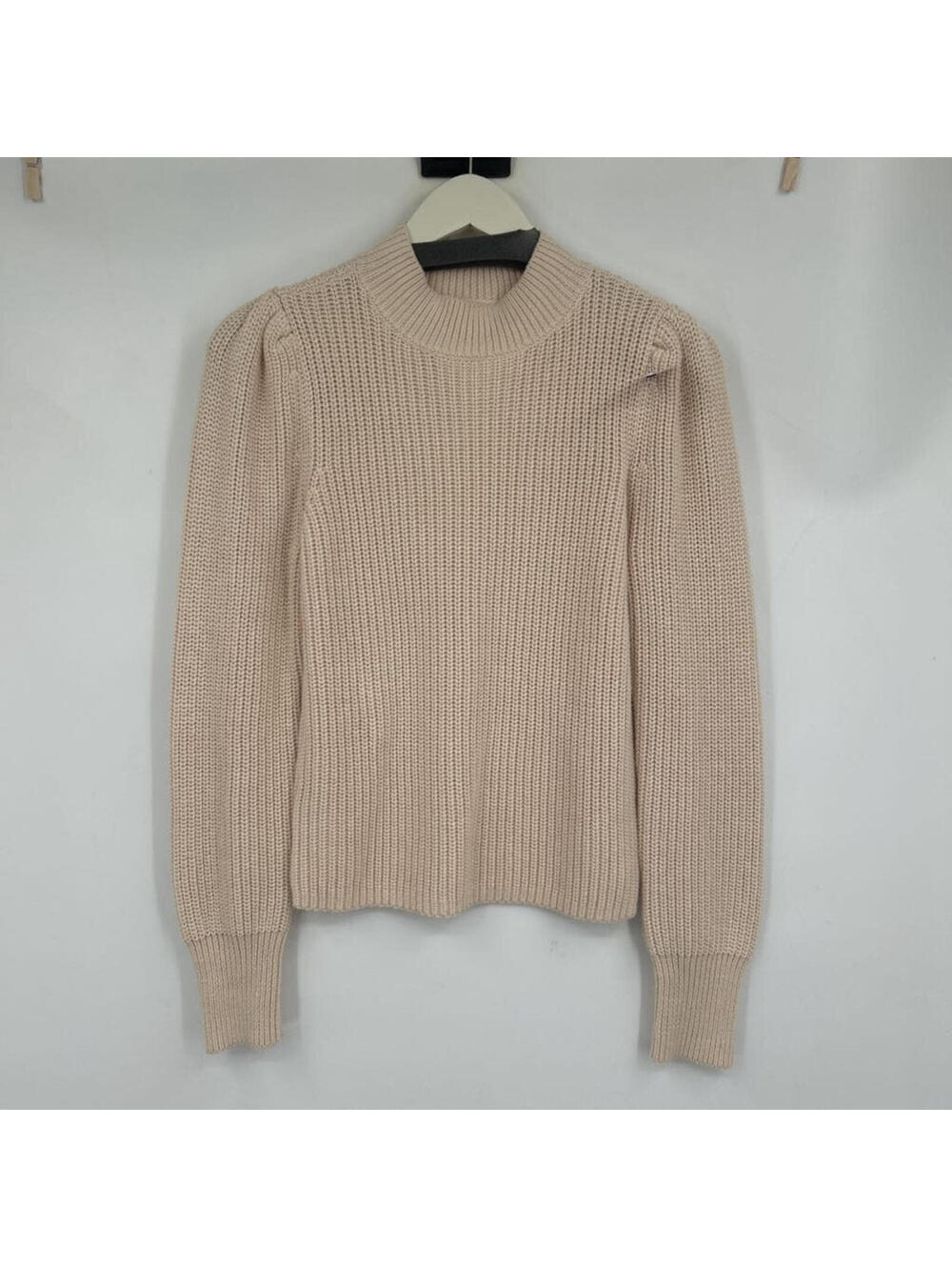 Women's 525 America Shaker Ivory Puff Cotton Sweater XS Extra Small